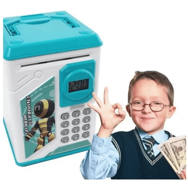 Alcancía Electrónica De Ahorro Clave Y Reloj Para Niños 2