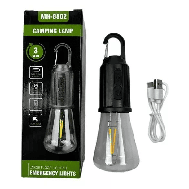 Lampara Foco Luz De Emergencia Camping Recargable SKU: TN  7