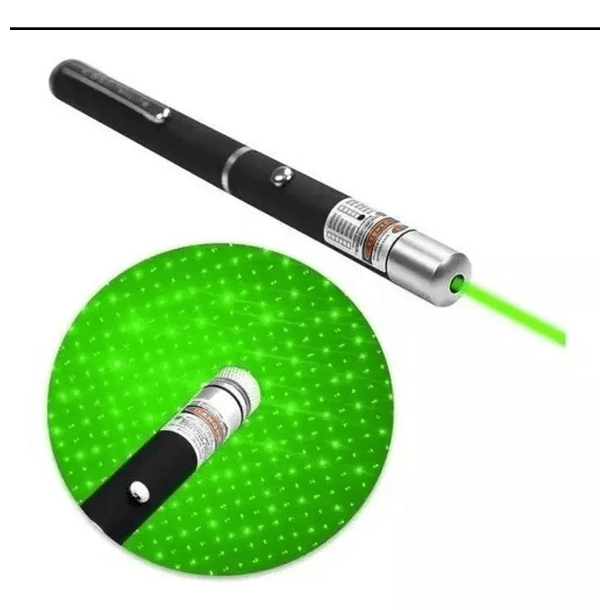 Puntero Laser Verde 5mw + 5 Punto De Efectos Negro 5