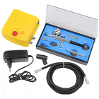 Set Mini Aerógrafo Doble Acción Compresor Pulverización 1