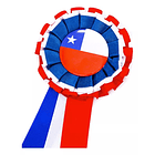 Pack 12 Escarapelas Liston Fiestas Patrias Bandera Chile 2