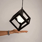 Lampara Colgante Fierro Cuadrado Lampara Triple Vintage SKU: CS 6