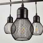 Lampara Colgante De Metal 6 Ampolletas Lampara De Techo 4