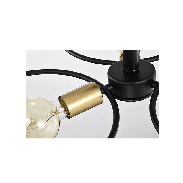 Lampara Colgante De Techo 3 Focos Vintage Semiempotrada 3