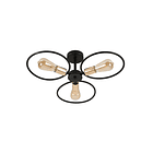 Lampara Colgante De Techo 3 Focos Vintage Semiempotrada 1