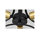 Lampara Colgante De Techo 3 Focos Vintage Semiempotrada 5