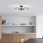 Lampara Colgante De Techo 3 Focos Vintage Semiempotrada 2