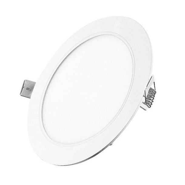 Lampara Led Plafon Sobreponer Redondo 12w Panel Luz Frio 6