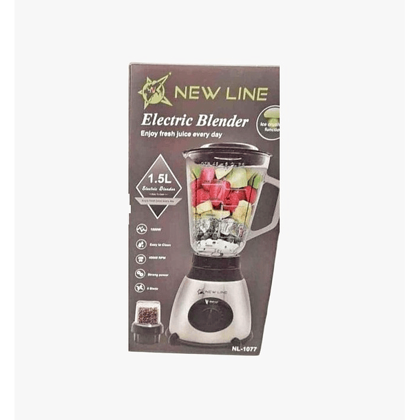 Licuadora Juguera Jarra De Vidrio 1.5l 1000w New Line 4