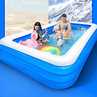Piscina Inflable Rectangular 305x183x66cm Niños Verano  6