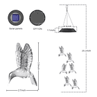 Luces Jardín Colgante Led Solar Terraza Luz Exterior SKU: NL  2