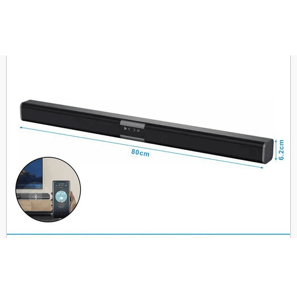 Parlante Bluetooth USB - Sound Bar - Cine en Casa 80*6 cm 2