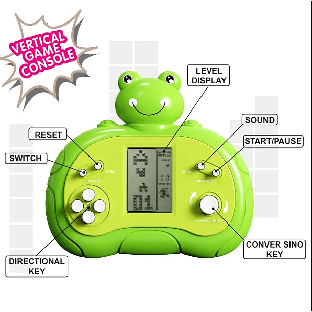 Consola Tetris Russia Colores Juego Infantil Videojuego 7