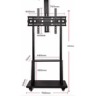 Soporte De Tv Con Ruedas 32 A 70 Pedestal Soporte Móvil SKU: CN  5