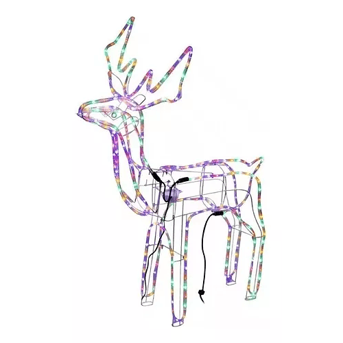 Reno Navideño Luz Led Solar Decorativo 90cm Navidad NL 