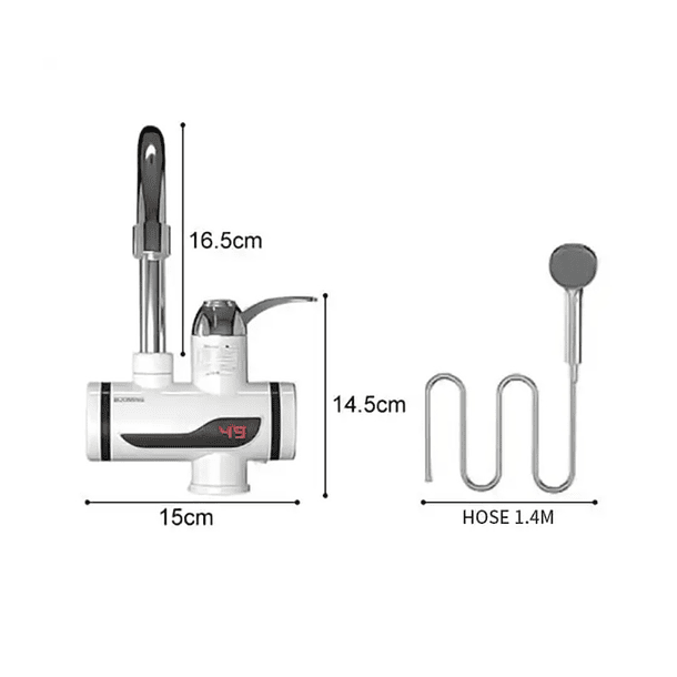 Llave Con Ducha Para Agua Caliente Eléctrica Lavaplato Nuevo 5