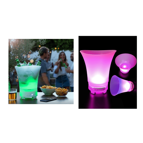 Hielera Parlante Cubetera Led Bluetooth Grande 7 Litros Portatil 4