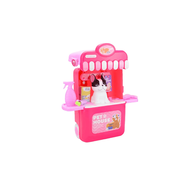 Set Juguete Maleta Mascota Perros Gatos Pet Shop Infantil 8