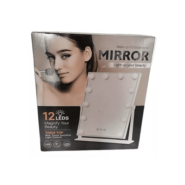 Espejo De Tocador Maquillaje 12 Bombillas Led Tactil 3
