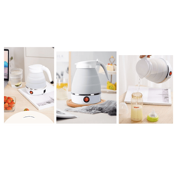 Calentador Electrico Plegable Portable Hervidor Viaje Camping 5