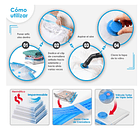 Pack X10 Bolsas Al Vacío Para Comprimir Ropa 80 X 110 Cm 4