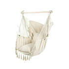 Hamaca Sillon Giratoria Ideal Para Jardin   en colores  Beige, Negro, Gris CF  1