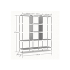 Practico Armario Armable Grande De Tela Ideal.  Para El Hogar DN  3