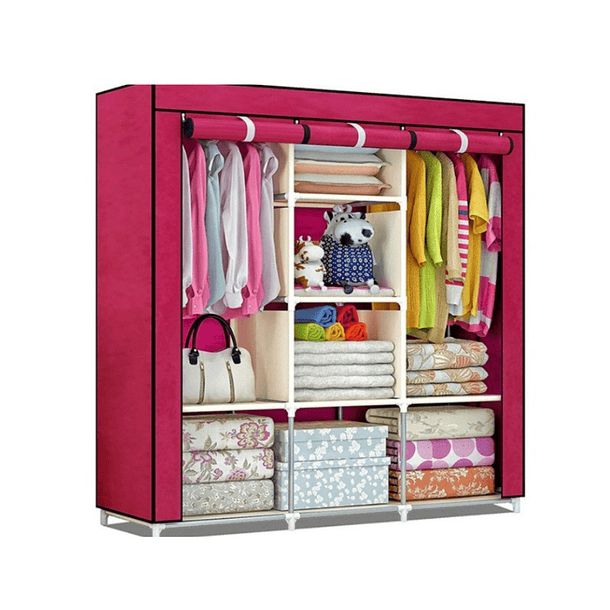 Practico Armario Armable Grande De Tela Ideal.  Para El Hogar DN  4