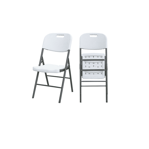 Pack X4 Sillas Plegables De Plástico Para El Hogar/fiestas CF 2