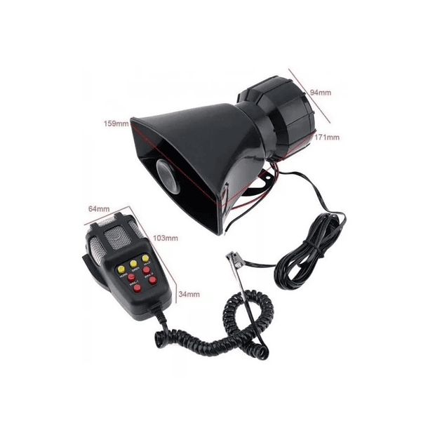 Bocina Megáfono 12v 100w Sirena Policial 2