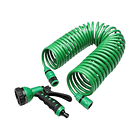 Manguera De Jardín 7,5 Metros Espiral Expandible + Rociador CN 1
