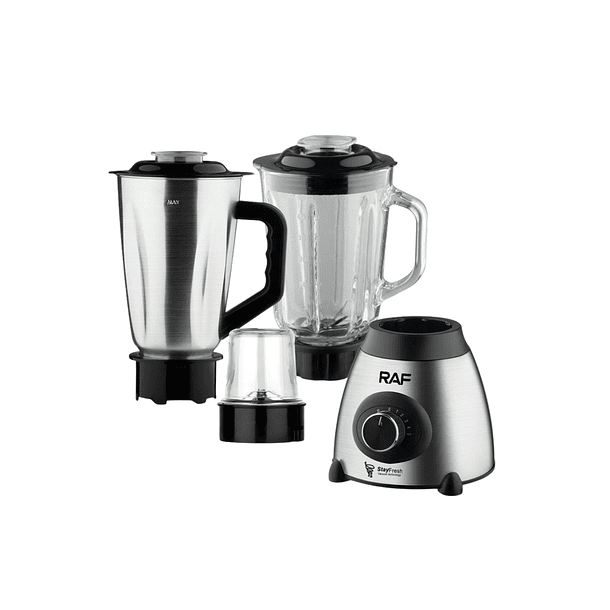 Licuadora 3 En 1 Para Jugos Y Moledor De Cafe Raf 1000w MD R2871 1