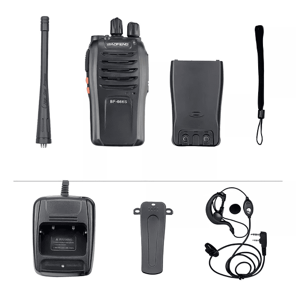 Pack X2 Radio Transmisor Intercomunicador 6km Sos MD  3