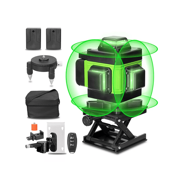 Nivel Láser Multifuncion 16 Líneas Profesional Trípode Base NL  2