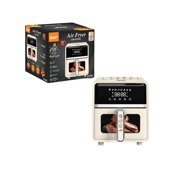Air Fryer 5l Freidora De Aire Raf 1400w R-5390 MD  4