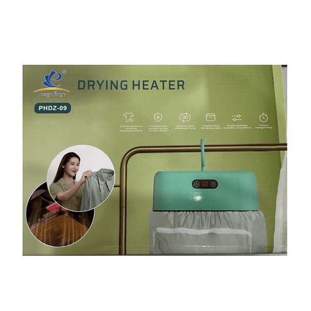 Secador Ropa Plegable Eléctrico Inteligente Portátil Phdz-09 3