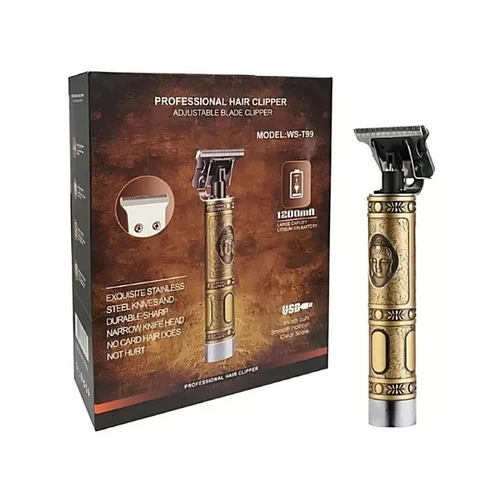 Kit Maquina Para Afeitar Cortar Barba Pelo Recargable Buda CH 