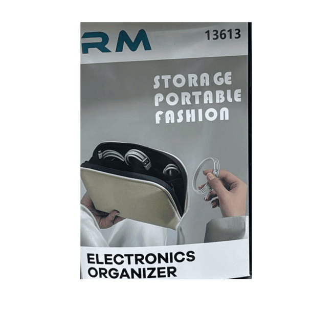 Estuche Organizador De Cables Cargador Audífonos Bolso Viaje MD  2