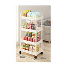 Carrito De Almacenamiento De 4 Niveles Con Asa, Cocina, Baño SKU: TN  3