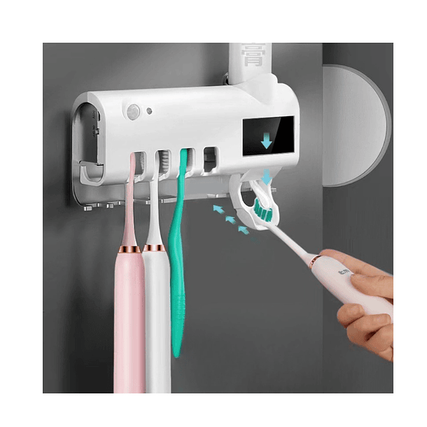 Dispensador Pasta Crema Dental Porta Cepillos Esterilizador SK  2
