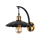 Pack 2 Aplique Moderno De Pared Industrial Color Negro 2