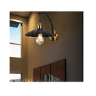 Pack 2 Aplique Moderno De Pared Industrial Color Negro 3