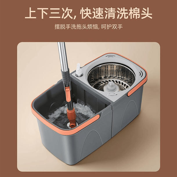 Mopa Trapeador Giratoria 360 Centrifugadora   SKU: SK  2