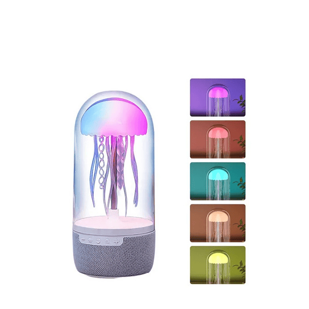 Lámpara Parlante Bluetooth Medusa Con Movimientos Mecánicos Blanco Blanco   SKU: TN    1