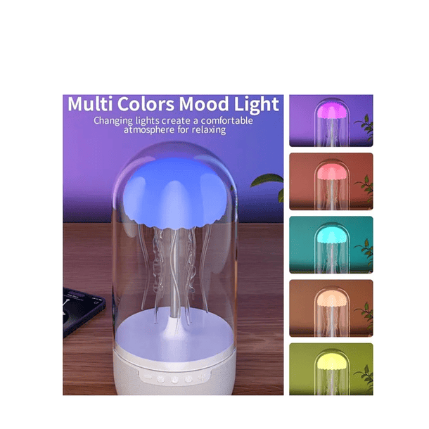Lámpara Parlante Bluetooth Medusa Con Movimientos Mecánicos Blanco Blanco   SKU: TN    3