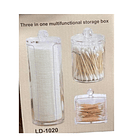 *Organizador Porta Discos De Algodon Y Cotonitos Acrilico SKU: CF 2