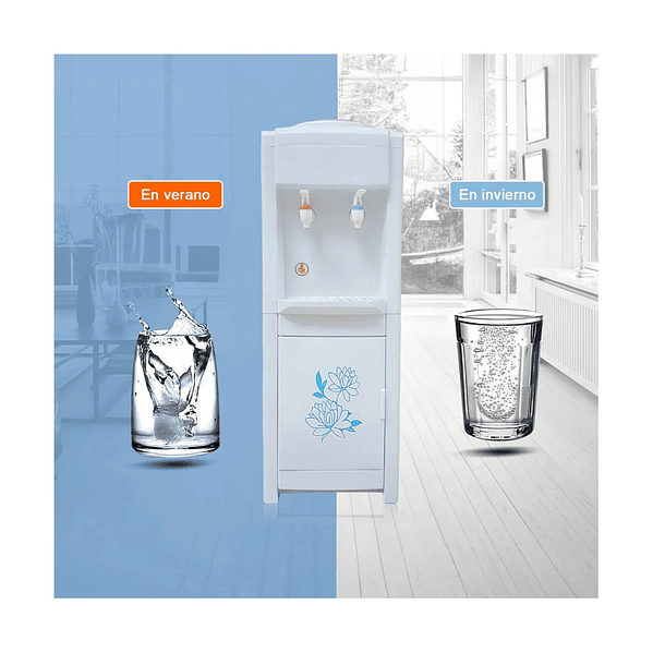 Dispensador Agua Fría, Caliente Eléctrico Bidón Color Blanco SKU: NL-0801 5