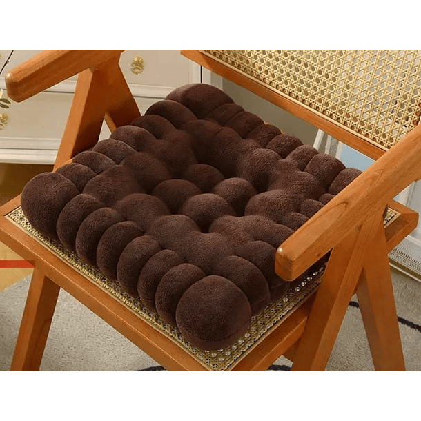  PACK DE 4 Cojínes  De Silla De Felpa Engrosada Con Forma De galleta CNA  1