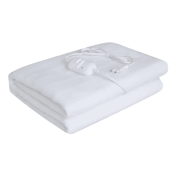 Calienta Cama Plaza Y Media  150X80 cm Blanco Lisa CN 