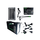 Kit Emergencia Camping Solar 3 Ampolletas Linterna+radio Mp3   9138  3